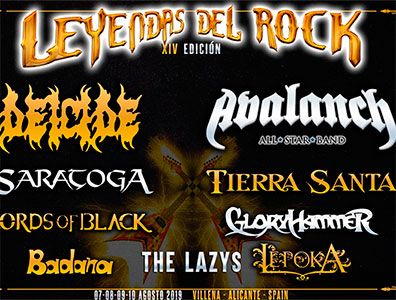 Leyendas del Rock incorpora nueve bandas más a su cartel Avalanch