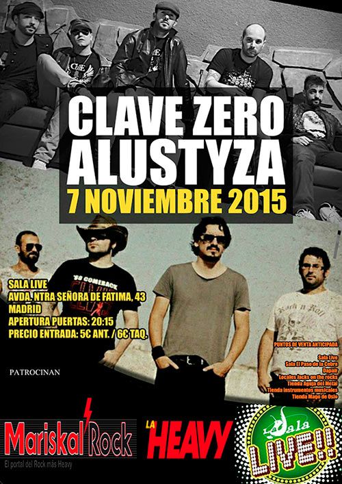 Ambas bandas compartirán cartel en una gran noche de rock en la Sala Live!! de Carabanchel, Madrid