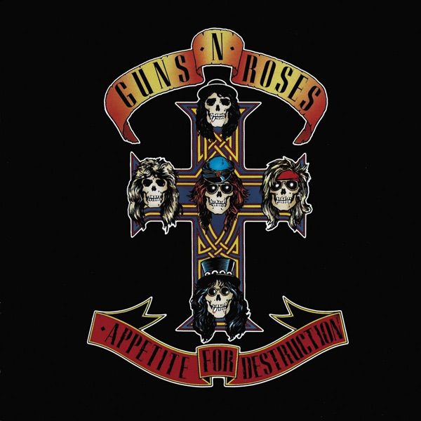 Logo de Guns N' Roses de la era Appetite For Destruction usado en el merchandising del año 2015