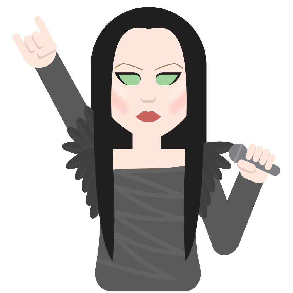 Emoji de Tarja Turunen (ex-Nightwish) "The Voice"