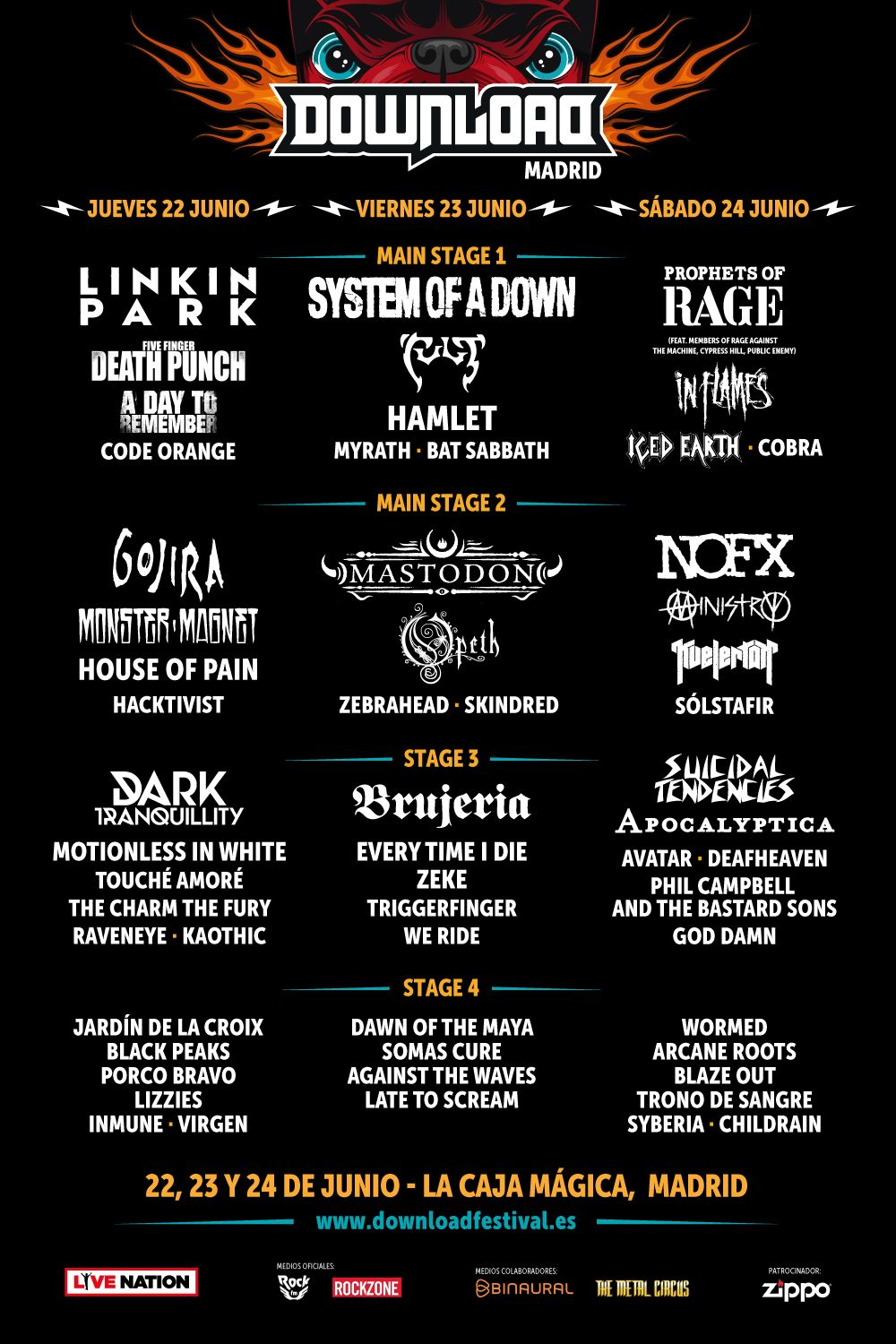 Mad Cool 2022: Metallica • Florence + The Machine • Jack White • St. Vincent • Deftones • Parcels • Phoebe Bridgers • Tom Misch y muchos más - Página 8 CARTEL-DOWNLOAD-MAD-FEST1