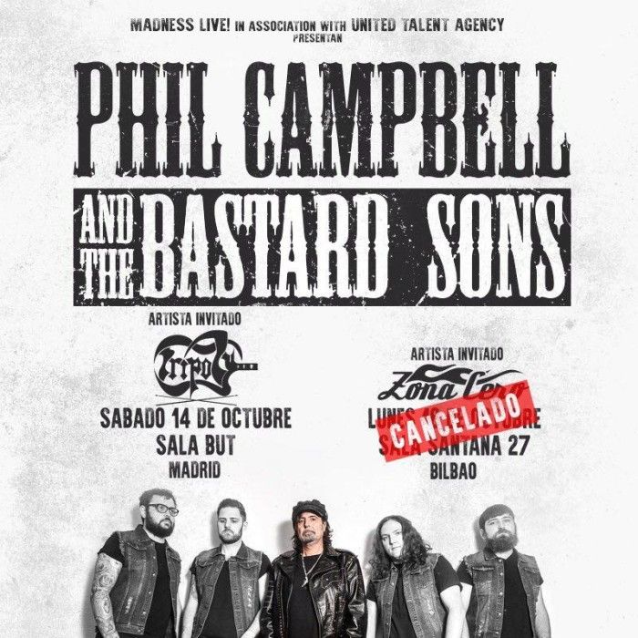 Phil Cambell & The Bastard Sons cancela en Bilbao