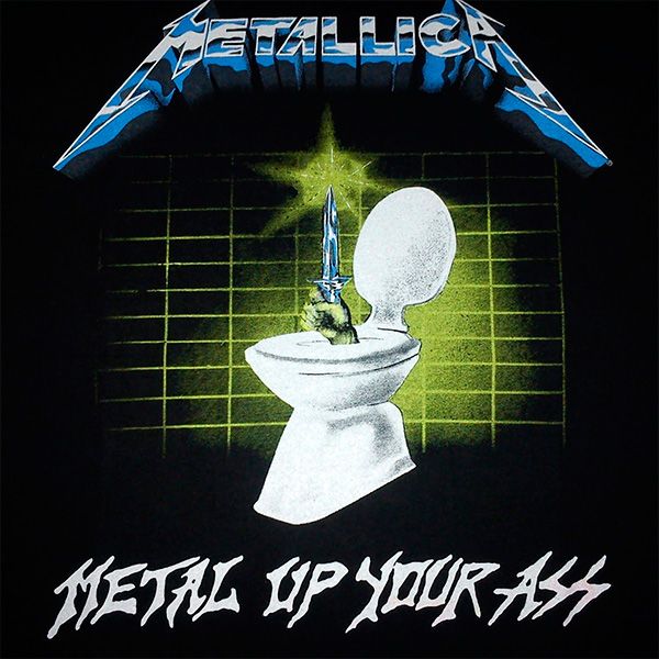 La portada de Metallica con una taza de váter que nunca fue oficial porque  la compañía se lo prohibió 