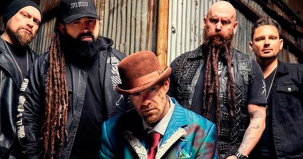 Five Finger Death Punch T-Shirt 'Living The Dream' Mit Unendlichkeitsschlange - Schwarz