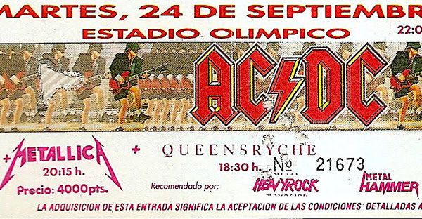 Cuando AC/DC y Metallica conquistaron Barcelona en un festival ...