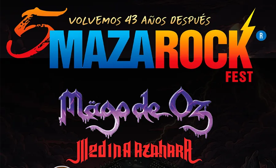 Mazarock Fest anuncia concierto de presentación del festival que regresa en 2026 con Mägo de Oz,...